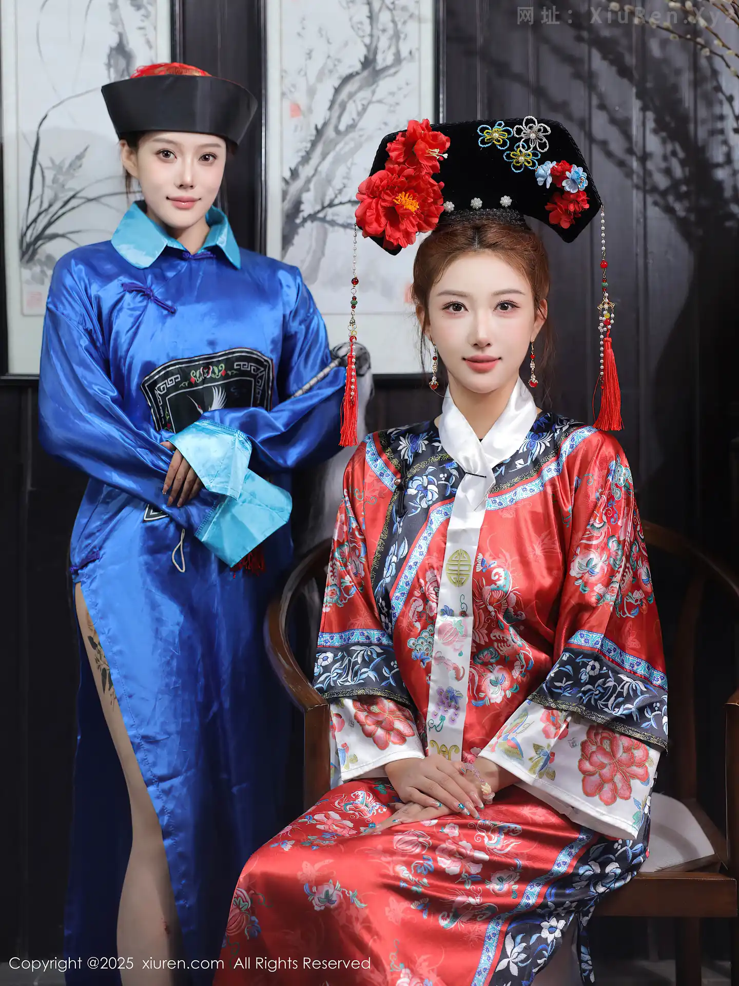 图片[2]-[XiuRen秀人网] VOL.10762 模特金允希Yuki性感姐妹花古装Cos旗袍秀丰腴身姿撩人诱惑写真65P-秀人网官方网站